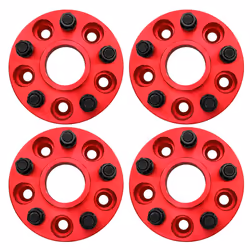 WINCHMAX 30mm Wheel Spacers to fit Land Rover Discovery MKII, Disco 2, Range Rover P38. RED T2