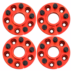 WINCHMAX 30mm Wheel Spacers to fit Land Rover Discovery MK3 & MK4, Range Rover MK3 & MK4. RED T3
