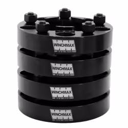 WINCHMAX 38mm Wheel Spacers to fit Defender (1990-2016), Disco1, Range Rover BLK T1