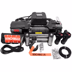 13,500lb 'SL' Military Grade 12V Winch. 26m x 9.5mm Steel Rope.