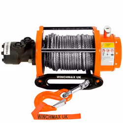 10,000lb Hydraulic Winch, 25m x 10mm Dyneema Rope.