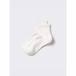 Uniqlo Japan Half Sock Pile - 00 WHITE/2729