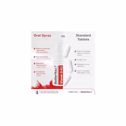 BetterYou Vitamin D3 K2 Oral Spray, Fast Acting Vitamin D 3000 IU + Vitamin K2 (MK7) Supplement, Supports Bones, Teeth, Immune System & Blood Clottin