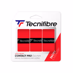 Tecnifibre Pro Contact Tennis Overgrip 3 Pack Red
