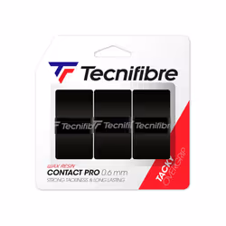 Tecnifibre Pro Contact Tennis Overgrip 3 Pack Black