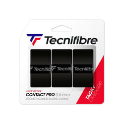 Tecnifibre Pro Contact Tennis Overgrip 3 Pack Black