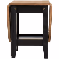 Santos Drop Leaf Coffee Tables Waxed Pine - Black/Distressed Waxed Pine