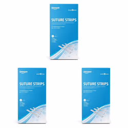 Amazon Basic Care - Hypoallergenic Sterile Suture Strips, 4 Sizes, 60 Count (Pack of 3)