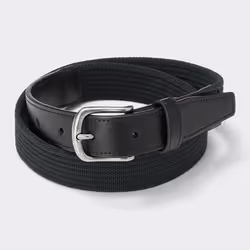 Gu By Uniqlo Stretch Tape Belt - 09 BLACK/M