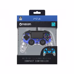 NACON PS4OFCPADCLBLUE Gaming Controller Blue, Transparent USB Gamepad Analogue / Digital PC, PlayStation 4 - Additional view 5