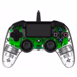 NACON PS4OFCPADCLGREEN Gaming Controller Green, Transparent USB Gamepad Analogue / Digital PC, PlayStation 4