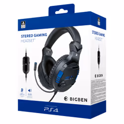 Bigben Interactive PS4OFHEADSETV3 headphones/headset Wired Head-band Gaming Black, Blue - Additional view 5
