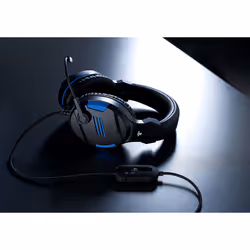 Bigben Interactive PS4OFHEADSETV3 headphones/headset Wired Head-band Gaming Black, Blue - Additional view 6