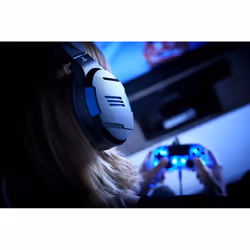 Bigben Interactive PS4OFHEADSETV3 headphones/headset Wired Head-band Gaming Black, Blue - Additional view 7