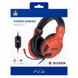 Bigben Interactive PS4OFHEADSETV3R headphones/headset Wired Head-band Gaming Red - Additional view 5