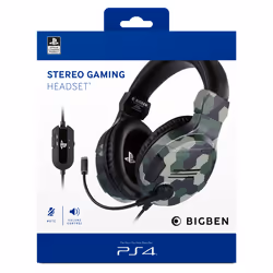 Bigben Interactive PS4OFHEADSETV3G headphones/headset Wired Head-band Gaming Camouflage - Additional view 5