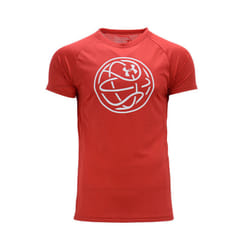 , L) UNDER ARMOUR Dri-Fit Mens T Shirts Quick Dry Sport - Red (Maze