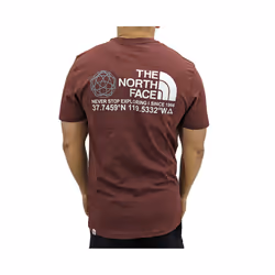 The North Face 009027 Mens Graphic T Shirts - Burgundy, S