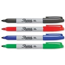 Sharpie Fine Point permanent marker Fine tip Black, Blue, Green, Red 4 pc(s)