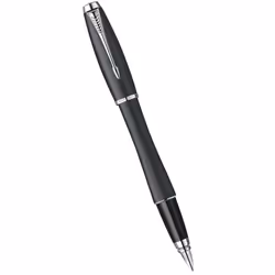Parker S0850720 Fountain Pen Matt Black Medium Nib With Free Blue Ink