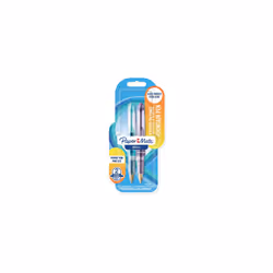 Papermate Mini+, Blue, Purple, Cartridge filling system, Blue, Italic nib, Stainless steel, Blister