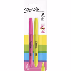 Sharpie S0907190, 2 pc(s), Pink, Yellow, Chisel tip, Multicolour, 2.7 mm, Blister