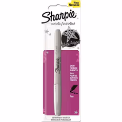 Sharpie Metallic, Silver, Fine tip, Silver, White, 1 pc(s)