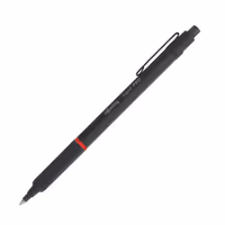 Rotring 1904442, Clip-on retractable ballpoint pen, Black