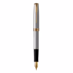 Parker 1931505, Black, Gold, Stainless steel, Blue, Metal, Stainless steel, Gold, Round nib, Gold/Stainless Steel
