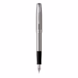 Parker Sonnet, Stainless steel, Cartridge filling system, Blue, Metal, Palladium, Stainless steel
