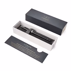 Parker Urban fountain pen Cartridge filling system Black, Chrome 1 pc(s)