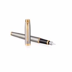 Parker IM fountain pen Cartridge filling system Brushed steel 1 pc(s)
