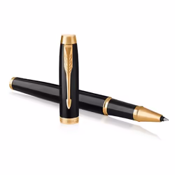 Parker IM, Stick pen, Black, Gold, Black, Brass, Lacquer, Fine