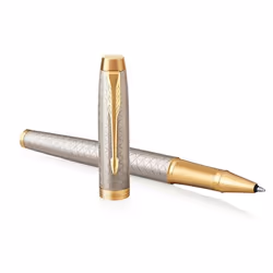 Parker IM, Stick pen, Gold, Silver, Black, Brass, Gold, Stainless steel, Fine, Ambidextrous