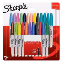 Sharpie Fine, 24 pc(s), Multicolour, Fine tip, Grey, Multicolour, Round, Fine