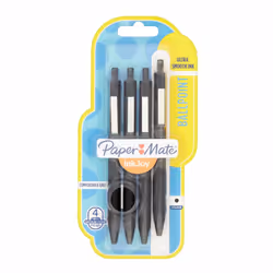 Papermate InkJoy 300 RT, Clip, Clip-on retractable ballpoint pen, Refillable, Black, 4 pc(s), Medium
