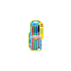 Papermate InkJoy 100ST Black, Blue, Green, Red Stick ballpoint pen Medium 4 pc(s)
