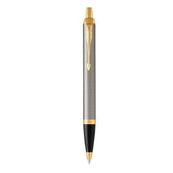 Parker IM Brushed Metal Blue Clip-on retractable ballpoint pen Medium 1 pc(s)