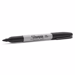 Sharpie Permanent Markers, Fine Tip - Black, Pack of 2