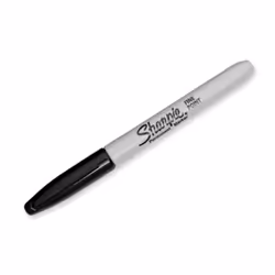 Sharpie Permanent Markers, Fine Tip - Black, Pack of 2
