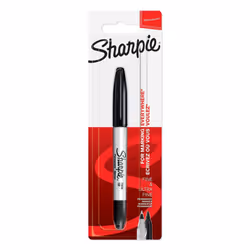 Sharpie 1985877 Permanent Marker, Twin Tip - Black