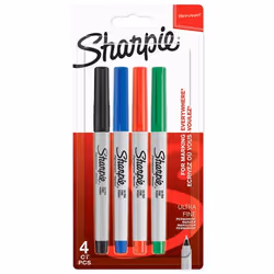 Sharpie Permanent Marker Ultra Fine Tip 0.6mm Line Assorted Standard C