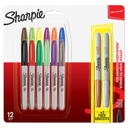 Sharpie Permanent Markers | Fine Point | Assorted Metallic Colours | 14 Count