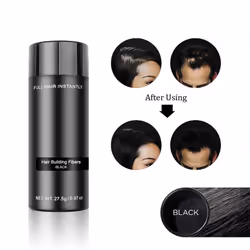 Authentic Keratin Hair Fibers Spray 27.5g Colorful Powder Hair Loss Building Hairline Optimizer Dense Hair Growth Black Brown - Dark Brown