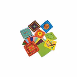 Springboard 10217 Coloured Binca Squares (Classroom Bulk Pack of 50) - 15x15 cm - Cross-Stitch Fabric