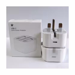 For iPhone 14 13 12 Pro Max UK Plug PD 20W USB-C Type C Fast Charging Adapter