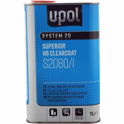 U-Pol S2080 2K HS Acrylic Clearcoat Lacquer + Extra Fast Hardener 1.5lt Kit Upol