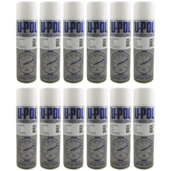 U-Pol Power Can HIGH GLOSS CLEAR LACQUER Paint 500ml x 12 Car Spray Aerosol