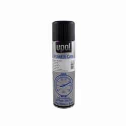 U-Pol Power Can SATIN BLACK Paint 500ml x 2 Car Spray Aerosol