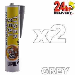 U-Pol Tiger Seal PU Adhesive Sealant GREY x 2 Windows/Bond/Body Panels